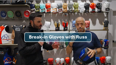 Break in gloves with Russ